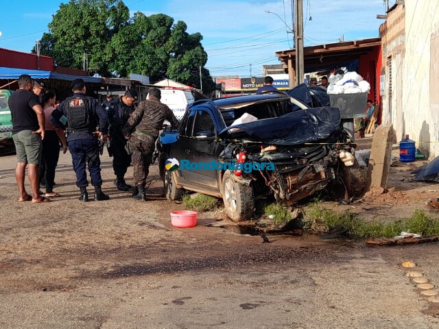 Tenente da PM morre em grave acidente de trânsito em Porto Velho, neste domingo